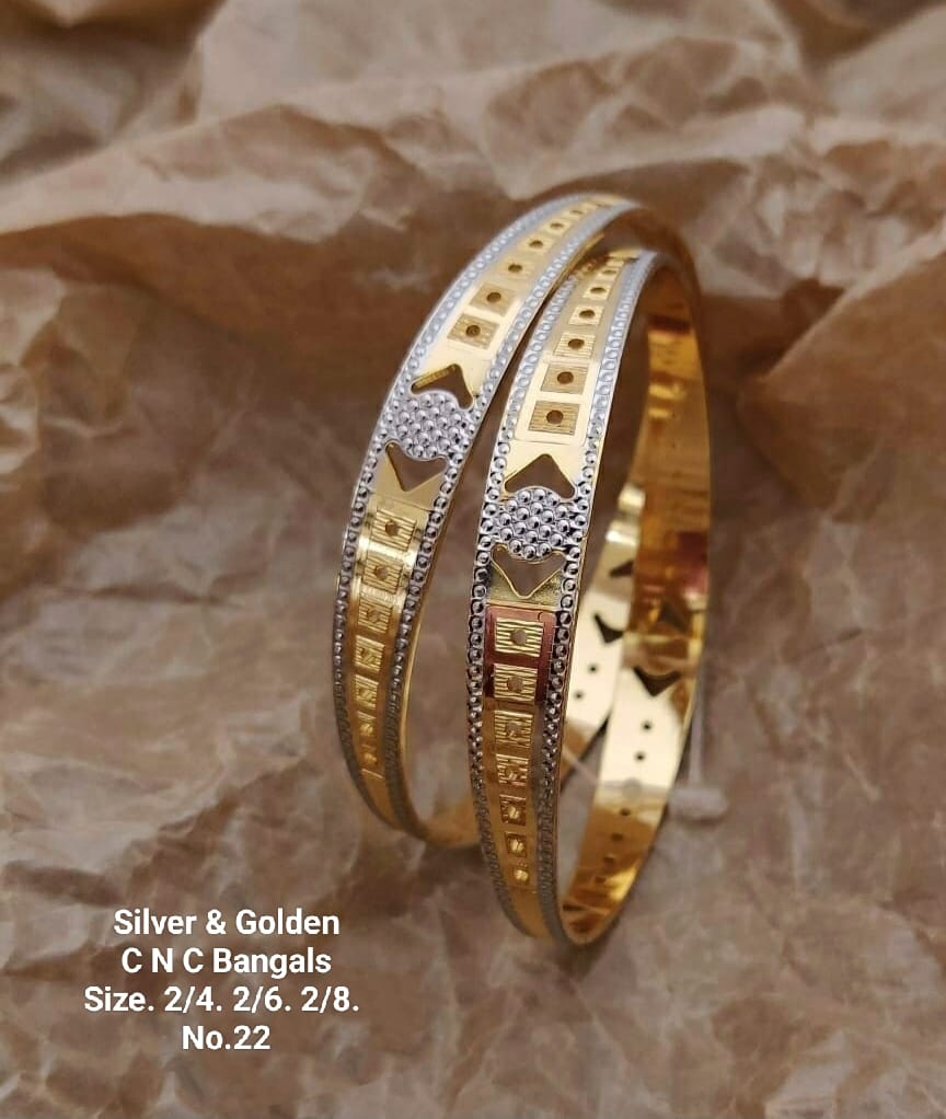 Silver And Golden Fancy Designer Bangles Catalog
